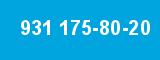 931 175-80-20